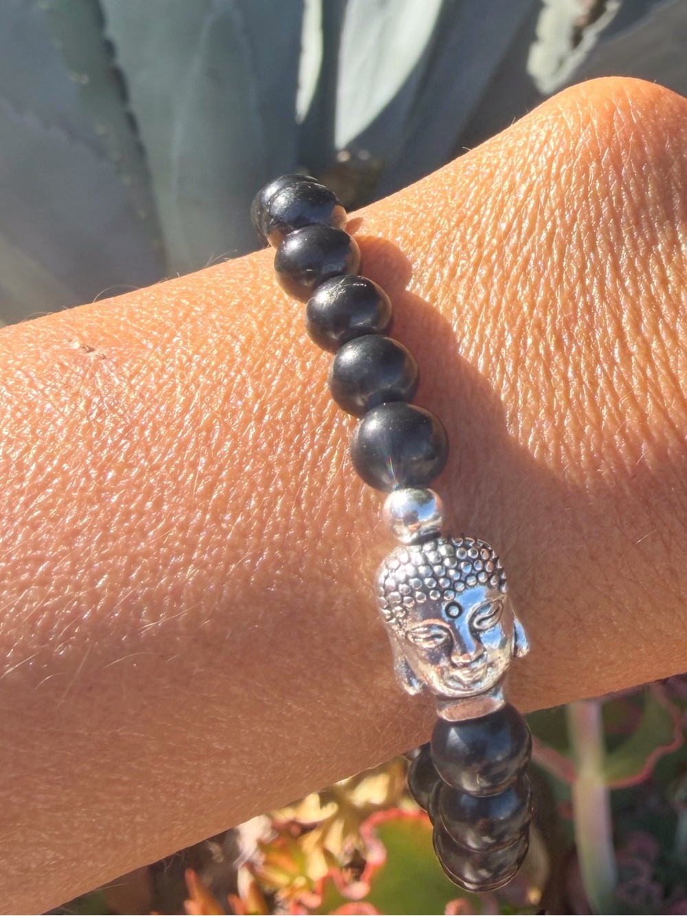 AAA Shungite Buddha Bracelet
